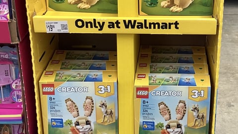 Walmart Lego 'Easter Treats' Pallet Display