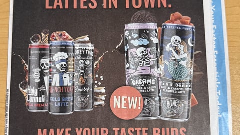 Bones Coffee Company Walmart 'The New Lattes in Town' Mailer