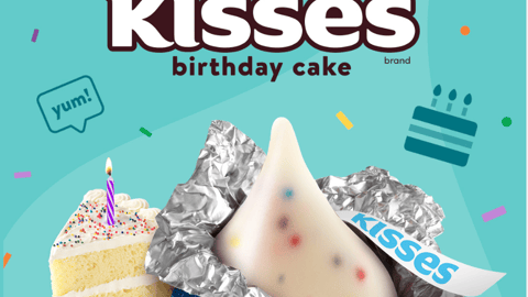Hershey's Kisses Birthday Cake Facebook Update