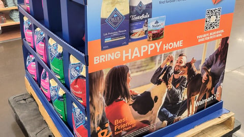 Walmart Blue Buffalo 'Make a Best Friend Match' Pallet Display