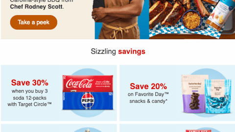 Target Good & Gather Collabs 'Carolina-Style BBQ from Chef Rodney Scott' Email