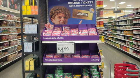 Target Joyride 'Hunt For The Golden Tickets' Endcap Display