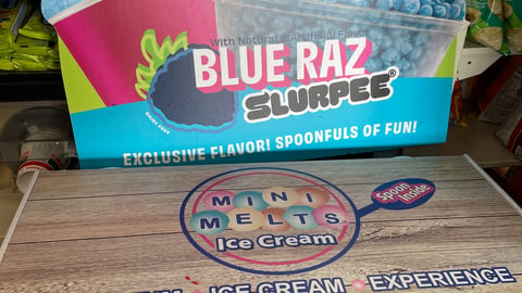 7-Eleven Mini Melts Slurpee Counter Sign