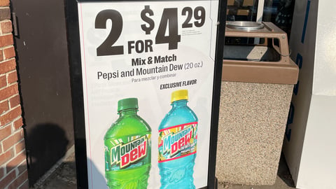 7-Eleven Mountain Dew 'Mix & Match' Outdoor Banner Stand