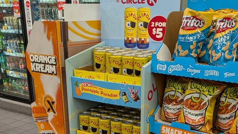 Olipop Circle K 'Pineapple Paradise' Floorstand