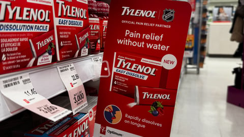 Shoppers Drug Mart Tylenol 'Pain Relief Without Water' Shelf Talker
