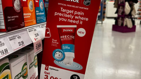 Shoppers Drug Mart Tylenol NFL 'Target Pain Precisely' Shelf Talker