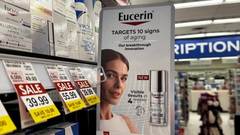 Shoppers Drug Mart Eucerin 'Targets 10 Signs Of Aging' Shelf Talker
