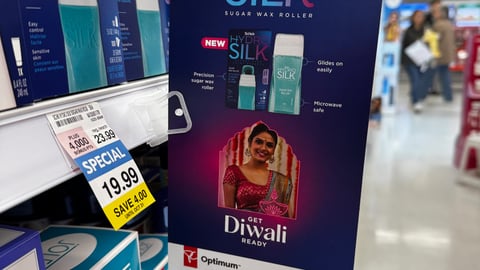 Shoppers Drug Mart Schick HydroSilk 'Get Diwali Ready' Shelf Talker