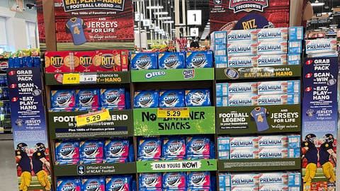 Nabisco Kroger 'Jerseys for Life' Aisle Display