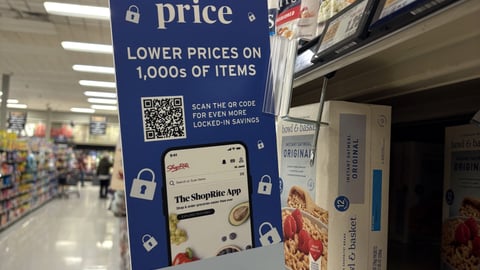 ShopRite 'Lock-In Price' Shelf Talker