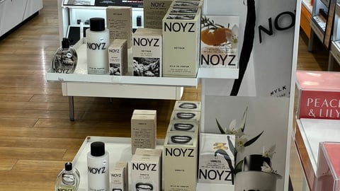 Ulta Noyz 'Fragrance Takes a New Form' Aisle Display