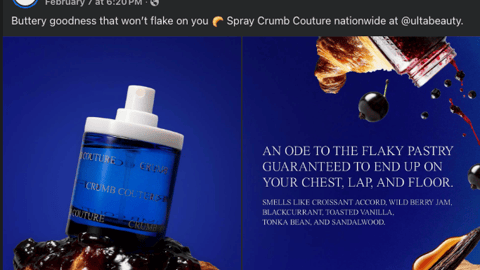 Snif Spray Crumb Couture Ulta Facebook Update