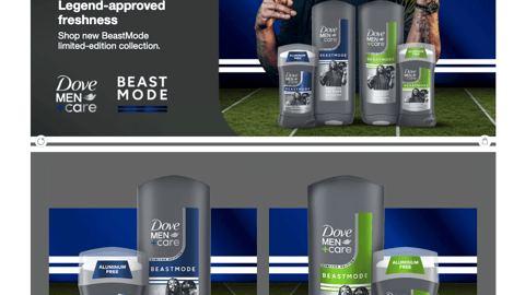 Target Dove Men+Care BeastMode Web Page