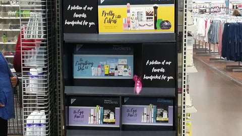 Walmart 'Beauty Favorites' Endcap Display