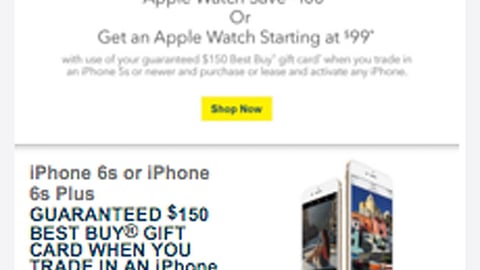 Best Buy 'True Love with Apple' Email