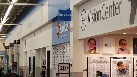 Walmart 'Cash Your Tax Refund' Ceiling Sign