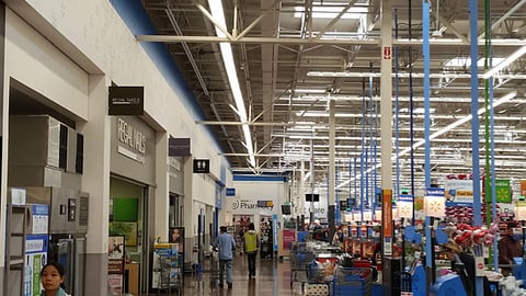 Jackson Hewitt Walmart 'Express Refund Advance' Ceiling Sign