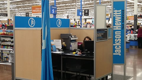 Jackson Hewitt Walmart Tax Kiosk