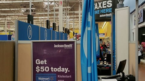 Jackson Hewitt Walmart Tax Kiosk