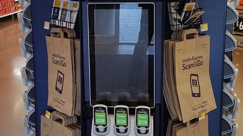 Walmart Scan & Go Station