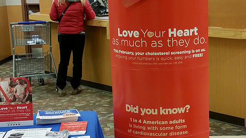 Kroger 'Love Your Heart' Standee