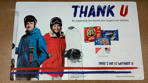 Nabisco Meijer 'Thank U' Floor Cling