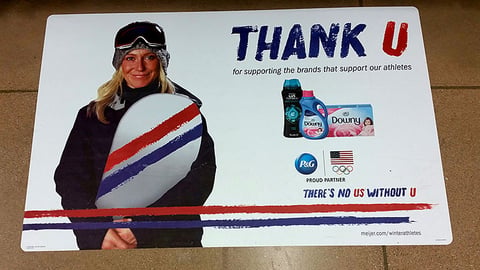 Downy Meijer 'Thank U' Floor Cling