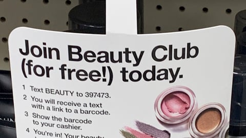CVS 'Join Beauty Club' Wobbler