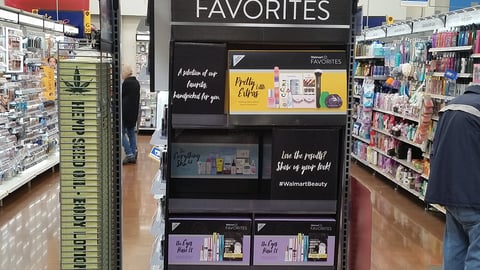 Walmart Beauty Favorites Endcap Display