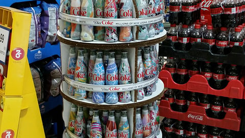 Diet Coke 'Millions of New Looks' Mobile Floorstand