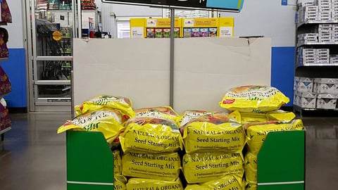 Walmart Jiffy Spring Pallet Display
