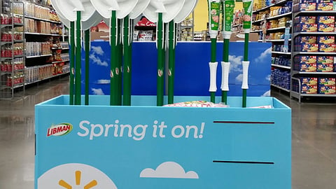 Libman Walmart 'Spring It On' Pallet Display