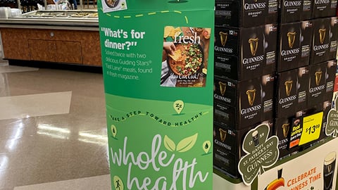 Hannaford 'Whole Health' Standee