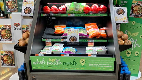 Hannaford 'Whole Health Meals' Refrigerated Display