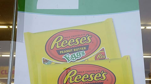 Family Dollar Reese's Peanut Butter Eggs Window Poster