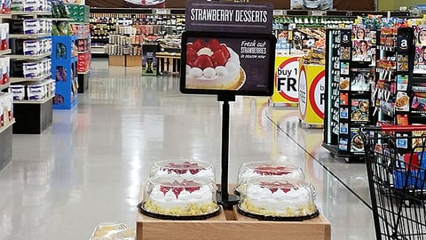 SE Grocers 'Better Is Here' Ceiling Signs