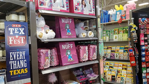 'The Nuff' Unicorn-Themed H-E-B Endcap