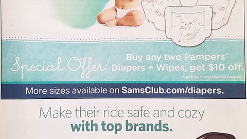 Sam's Club Pampers Pure Protection Mailer Ad