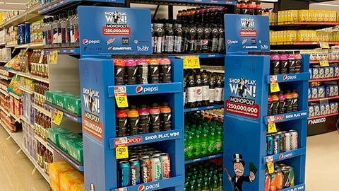 Shaw's PepsiCo Monopoly Floorstands