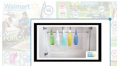Walmart 'Helpful Hacks' Digital Circular Pop-Up Video