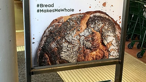 Whole Foods #MakesMeWhole Rack Sign