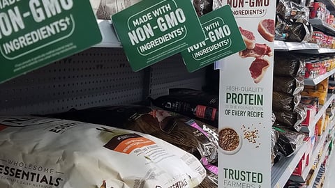 Nutro 'Non-GMO' Walmart Shelf Signs
