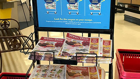 Winn-Dixie 'Shop Your Way' Rack Sign