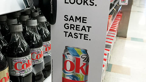 Diet Coke 'New Looks' Shelf Talker