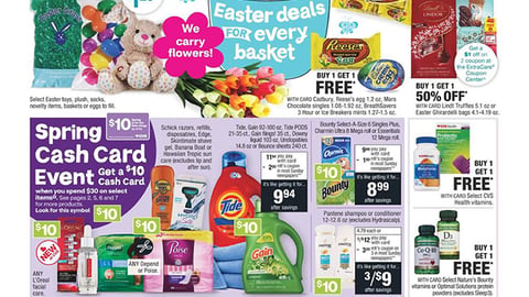 CVS P&G 'Spring Cash Card Event' Features
