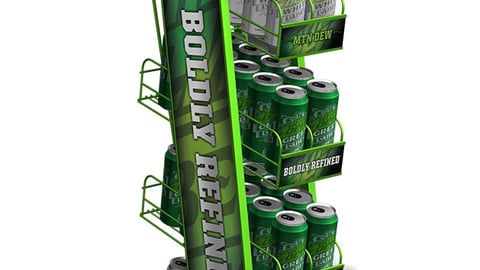 Mountain Dew Gravity Feed Floorstand