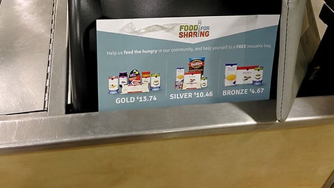 Publix 'Food For Sharing' Checkout Sign