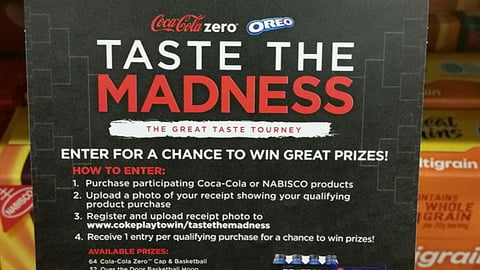 Coca-Cola Albertsons 'Taste the Madness' Wobbler