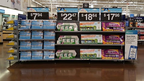 Walmart 'Spring It On' Allergy Gondola